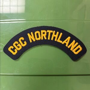 CGC Northland embroidered naval Patch in navy and Yellow